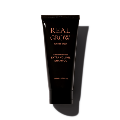 Шампунь для об'єму волосся та профілактики випадіння Rated Green REAL GROW ANTI HAIR LOSS EXTRA VOLUME SHAMPOO