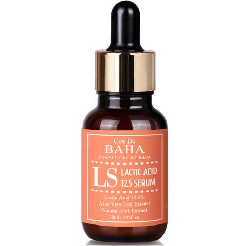 Cos De Baha Lactic Acid 12.5 Face Peel Serum with HA 30ml