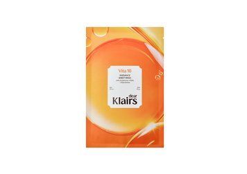 Тканинна маска для обличчя з вітамінним комплексом DEAR, KLAIRS Vita 10 Radiance Sheet Mask