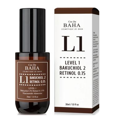 Антивікова сироватка COS DE BAHA Bakuchiol 2% Serum with Retinol